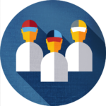 icon of three wsi workers