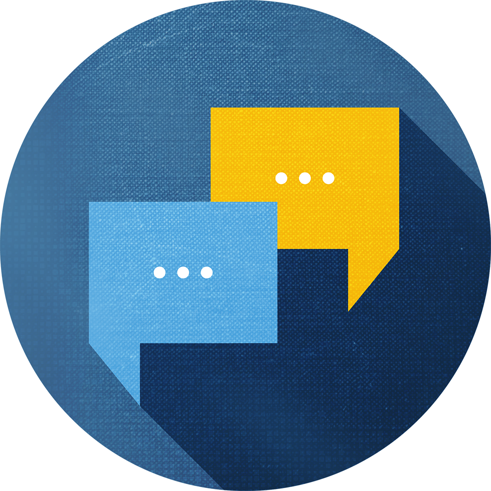 speech bubble icons