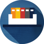 icon of binders on a shelf