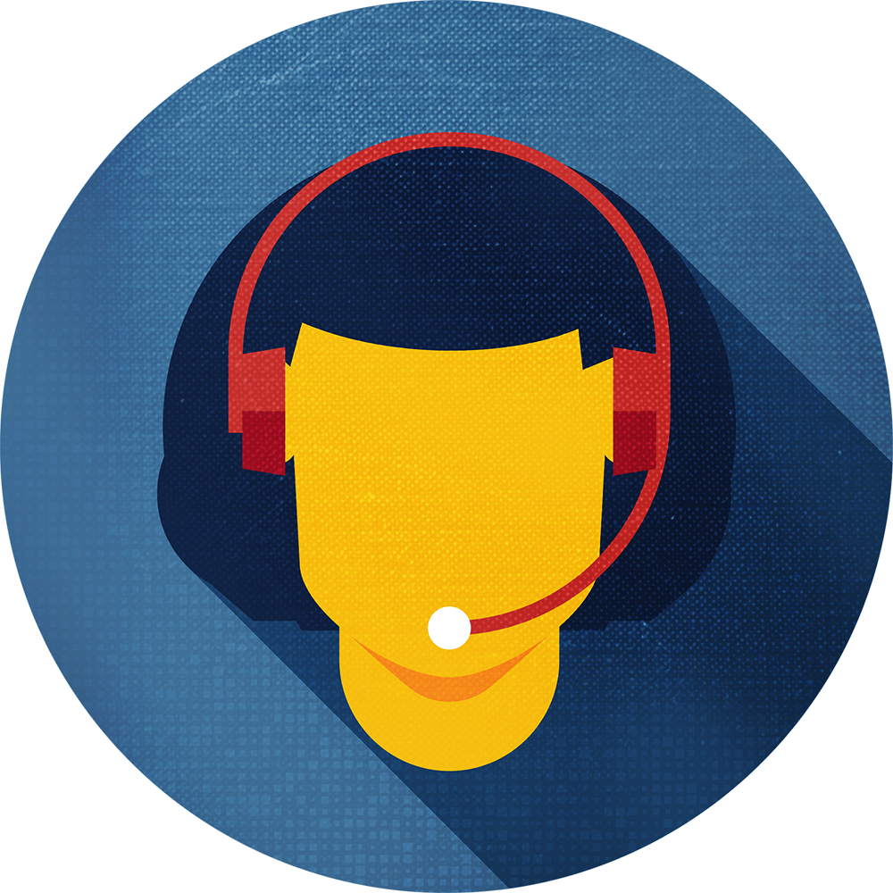 customer service worker icon