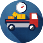 truck icon carrying boxes