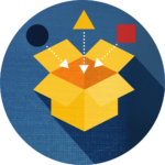 icon of items going into a box