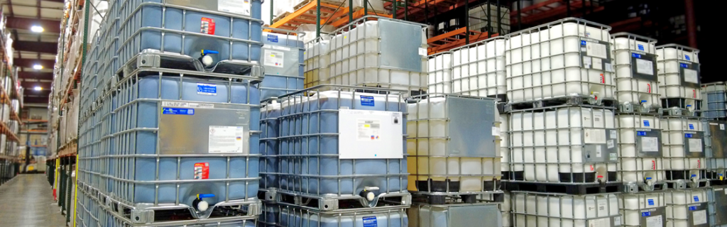 chemicals stored in warehouse