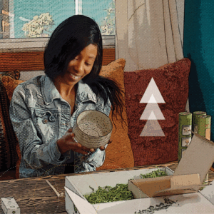 woman delighted by unboxing experience, representing the importance of meeting customer expectations in a fast-paced ecommerce industry