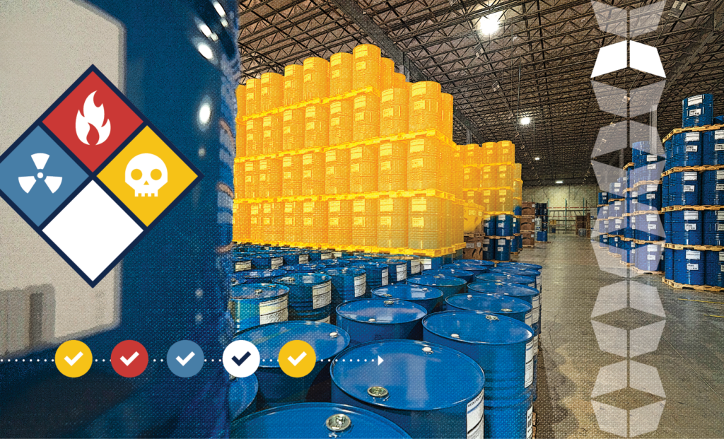 Image of chemical warehouse, representing the importance of choosing the right chemical logistics provider