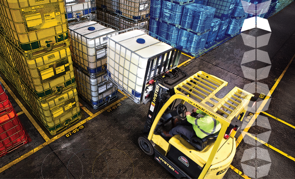 chemical logistics in warehouse