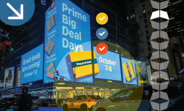 Times Square advertising Amazon's Prime Big Deal Days in October