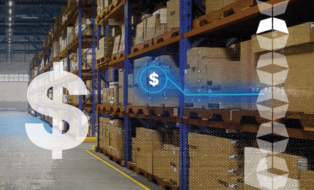 image of warehouse with dollar sign, representing the importance of understanding warehouse pricing