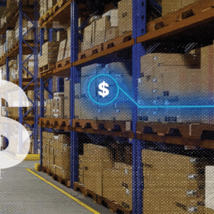 image of warehouse with dollar sign, representing the importance of understanding warehouse pricing