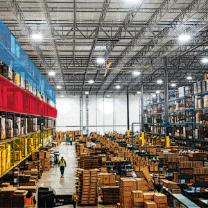 contract logistics warehouse and racking