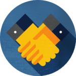 hands shaking icon