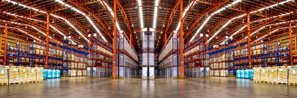 interior of multi-tenant warehouse