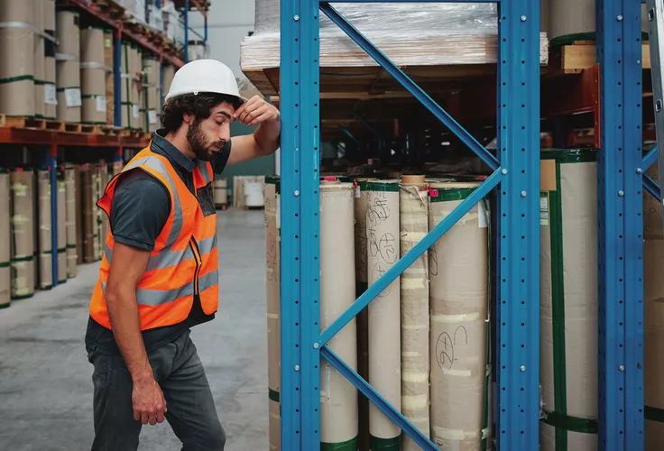 tired warehouse labor