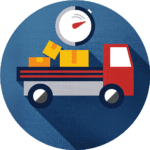 truck icon carrying boxes