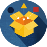 icon of items going into a box