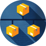 icon of shipping boxes