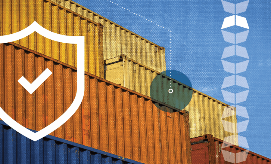 Stack of containers representing the importance of cargo insurance and how to na navigate liability and how to protect your goods